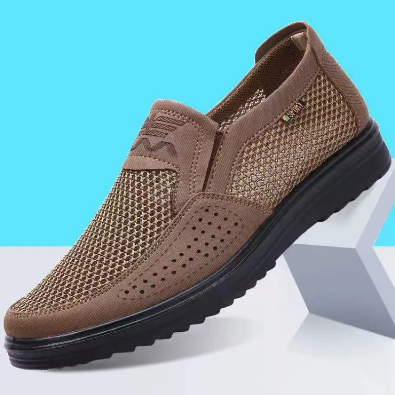 Mocasines de piel transpirables para hombre