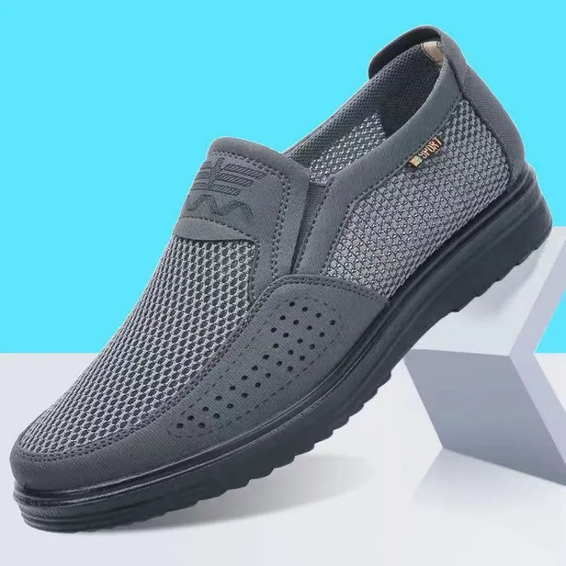 Mocasines de piel transpirables para hombre