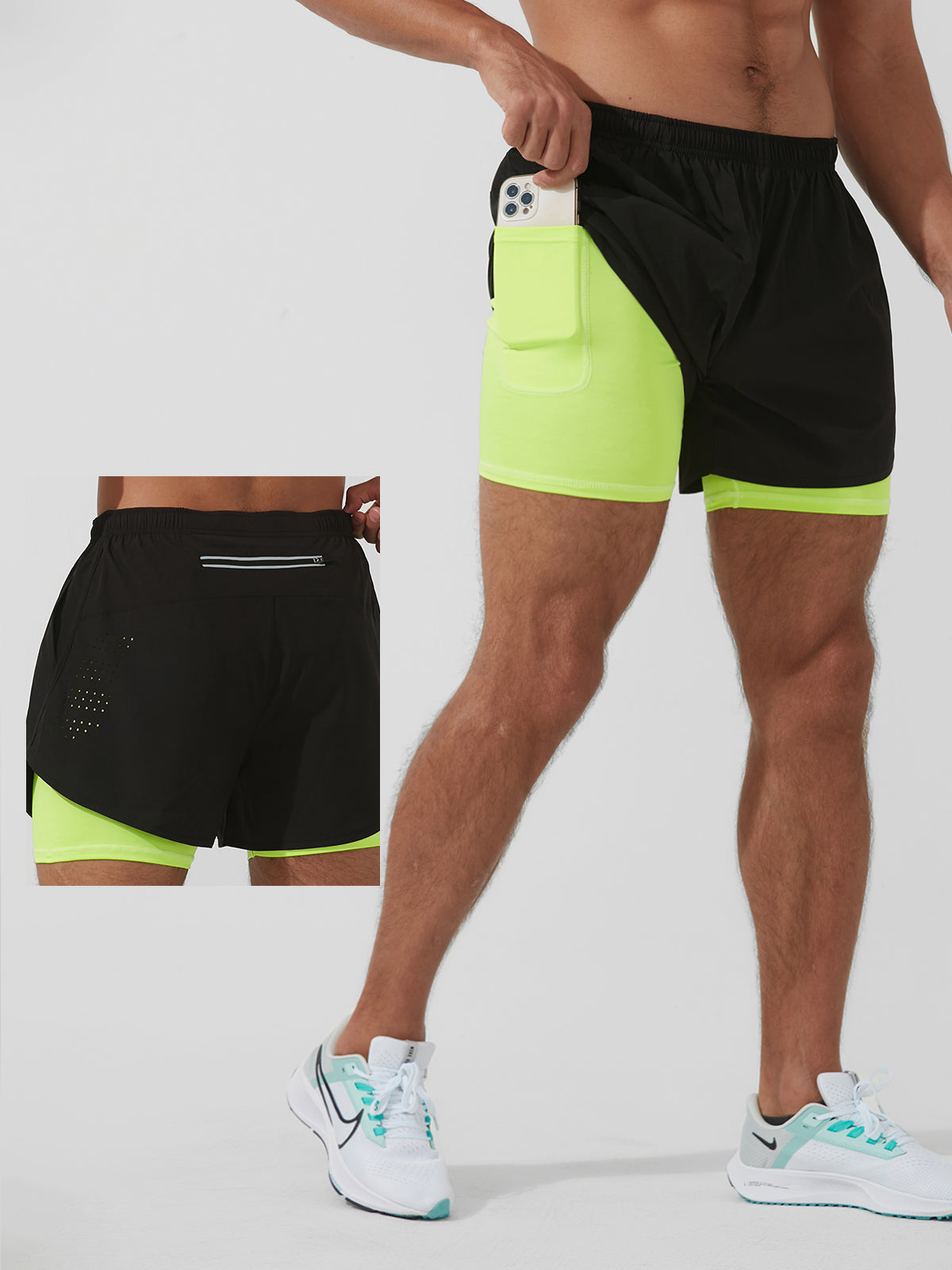 Interval Short 2 en 1 con Forro