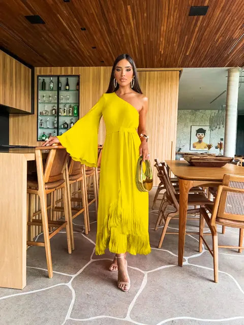 Lucy - Vestido de moda con flecos