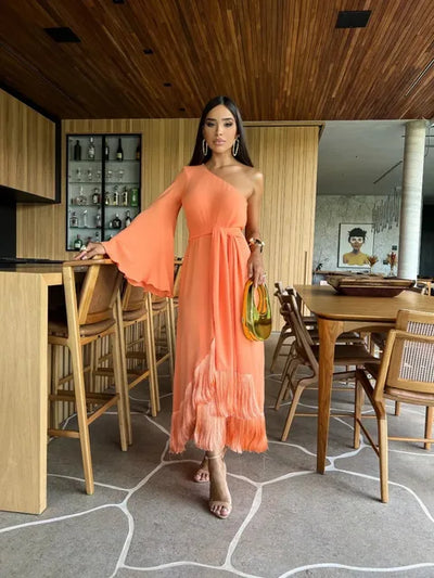 Lucy - Vestido de moda con flecos