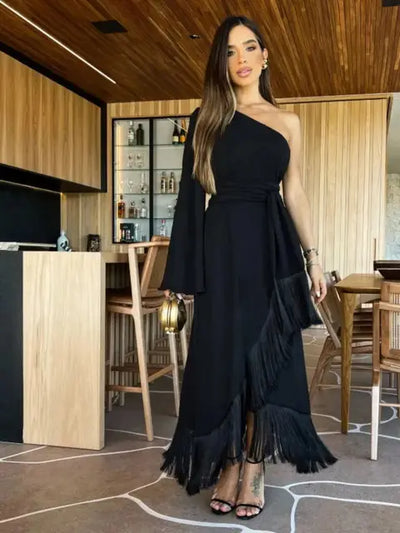 Lucy - Vestido de moda con flecos