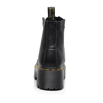 Leandra - Elegantes botas con plataforma de piel para un look de tendencia