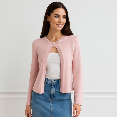 Cardigan de mujer elegante con detalle frontal - Etherea