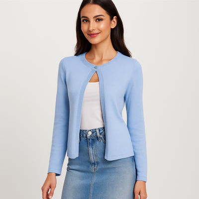 Cardigan de mujer elegante con detalle frontal - Etherea