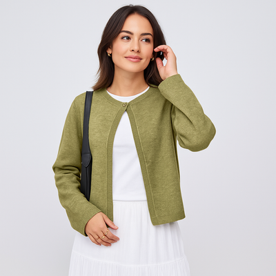 Cardigan de mujer elegante con detalle frontal - Etherea
