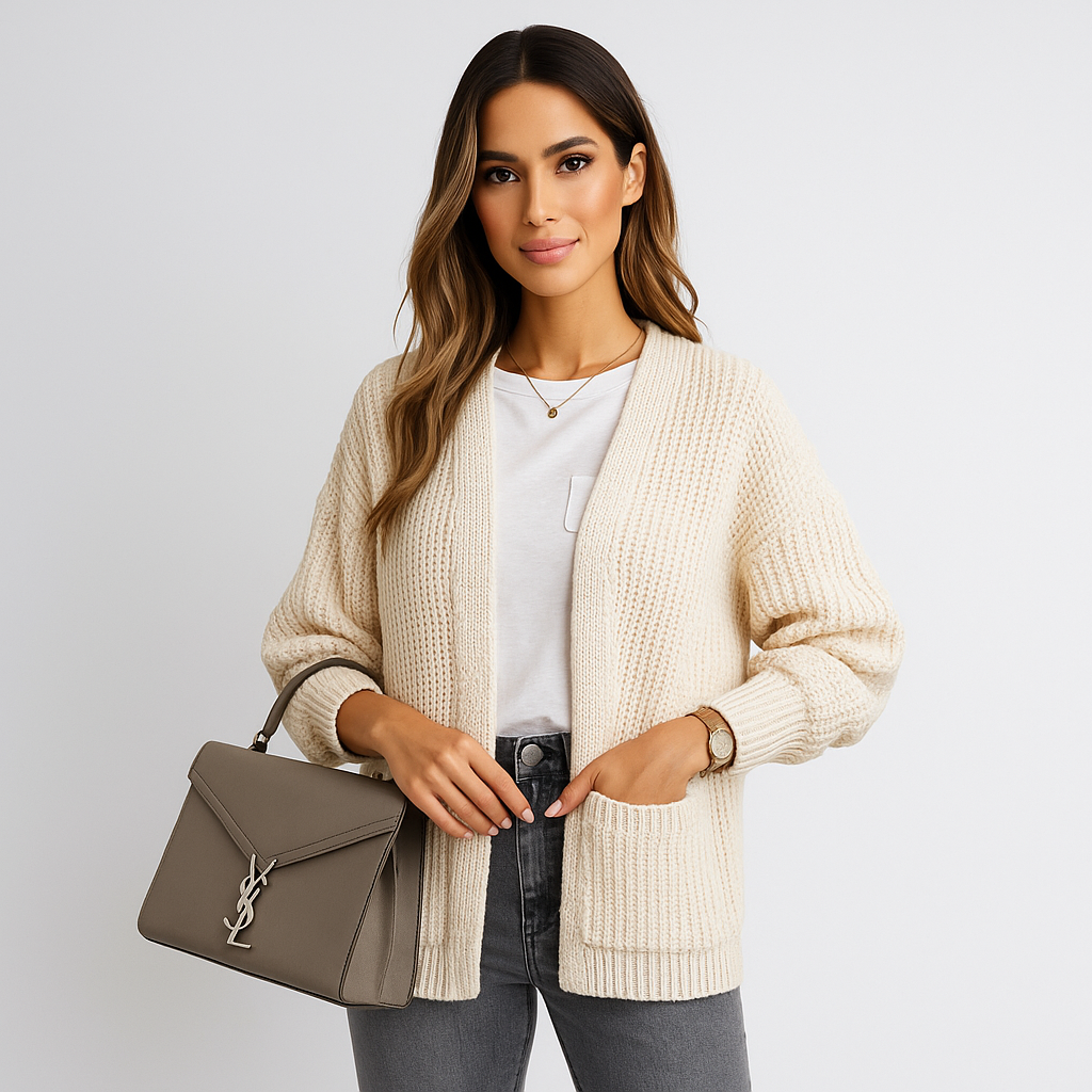 Cardigan de mujer con bolsillos - Aleid