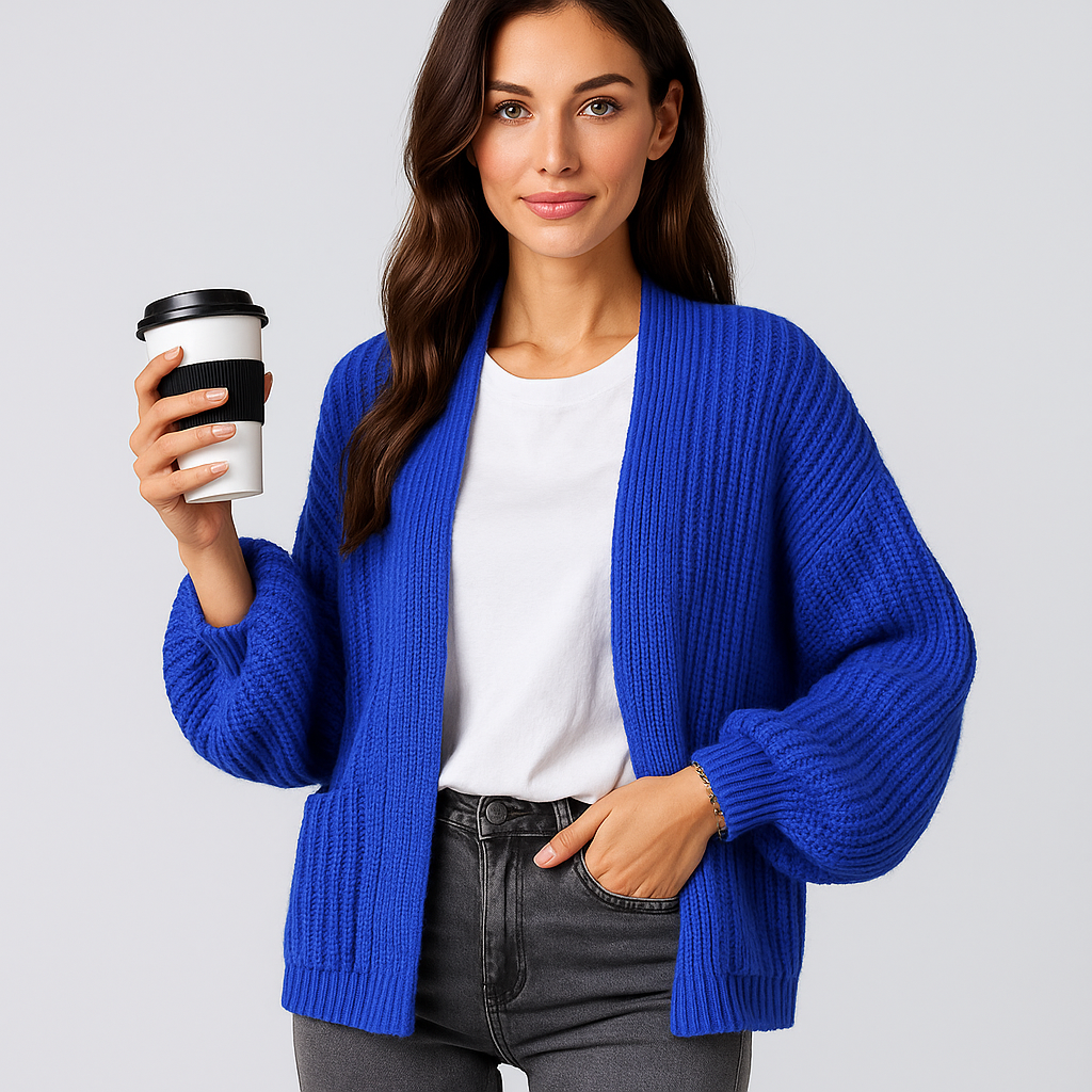Cardigan de mujer con bolsillos - Aleid