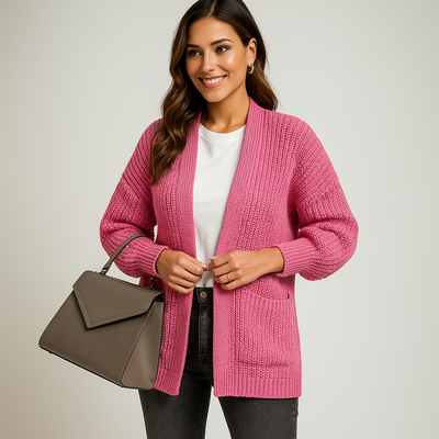 Cardigan de mujer con bolsillos - Aleid