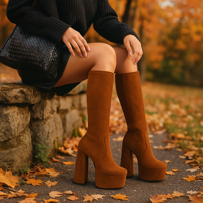 Botas altas para mujer con plataforma - Sorenne