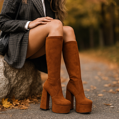 Botas altas para mujer con plataforma - Sorenne