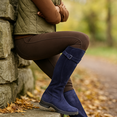 Botas altas mujer estilo ecuestre con suela resistente - Alba