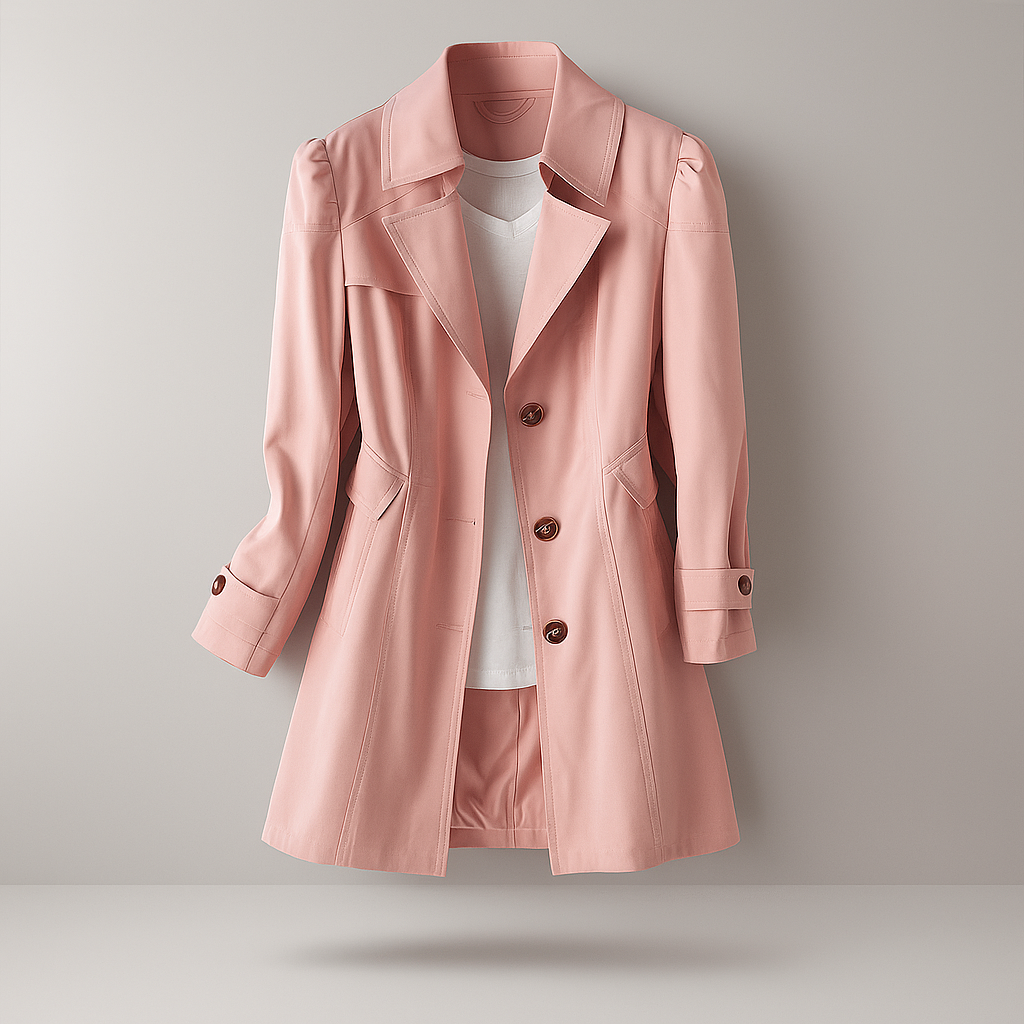 Abrigo mujer trench clasico corte elegante - Larissa