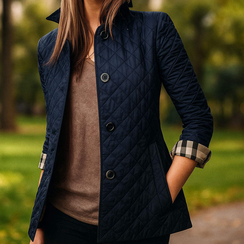 Chaqueta mujer acolchada ligera con botones frontales - Milika