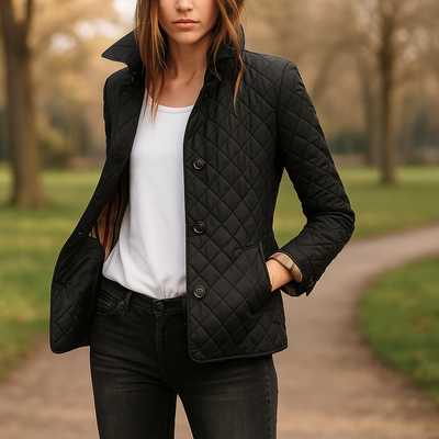 Chaqueta mujer acolchada ligera con botones frontales - Milika