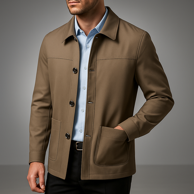 Chaqueta casual vegana con bolsillos de parche y botones - Samuel