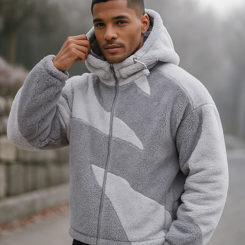 Chaqueta para hombre de textura afelpada - Daren