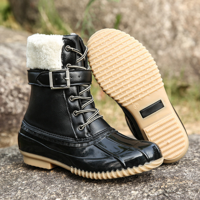 Botas impermeables para mujer con forro calido y suela antideslizante - Maeve