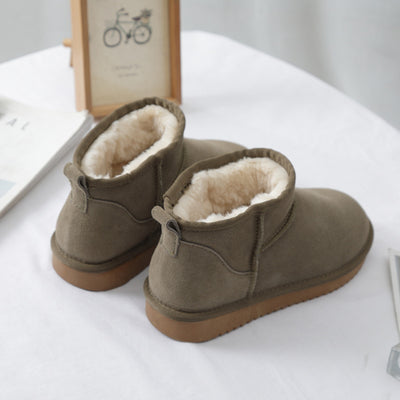 Botines de invierno para mujer en ante con forro interior - Sophia