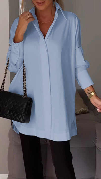 Bettina - Blusa de gasa oversize Chique