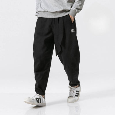 Pantalon hombre lino holgado - Iker