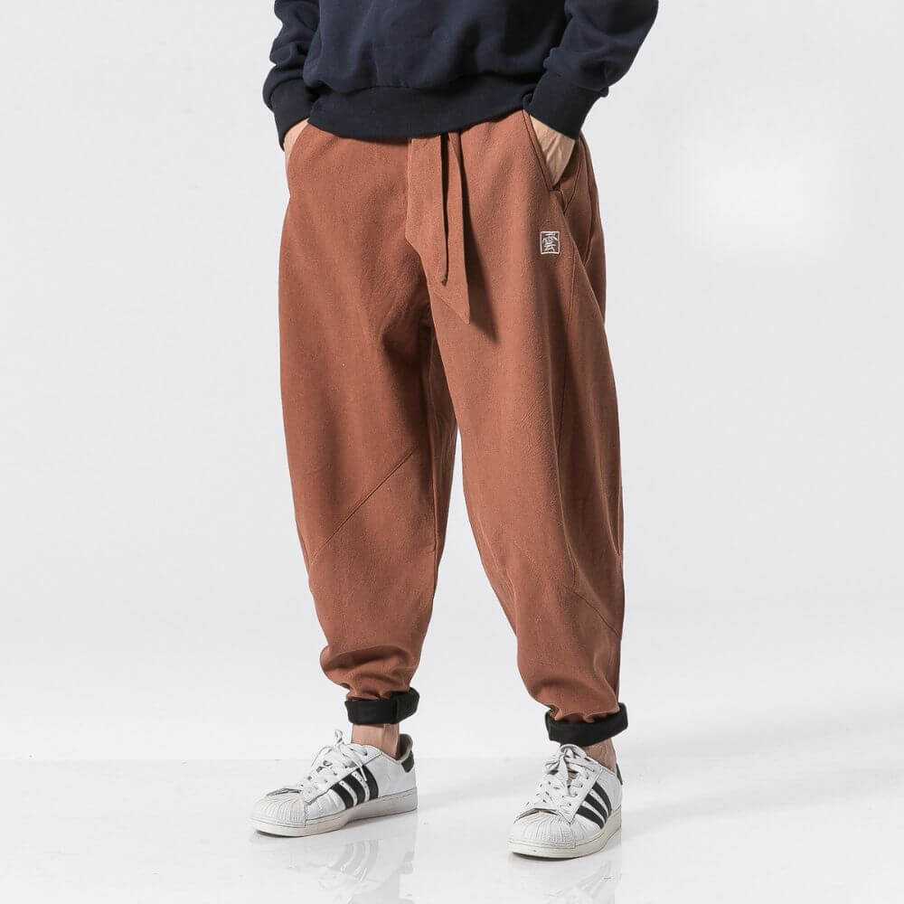 Pantalon hombre lino holgado - Iker
