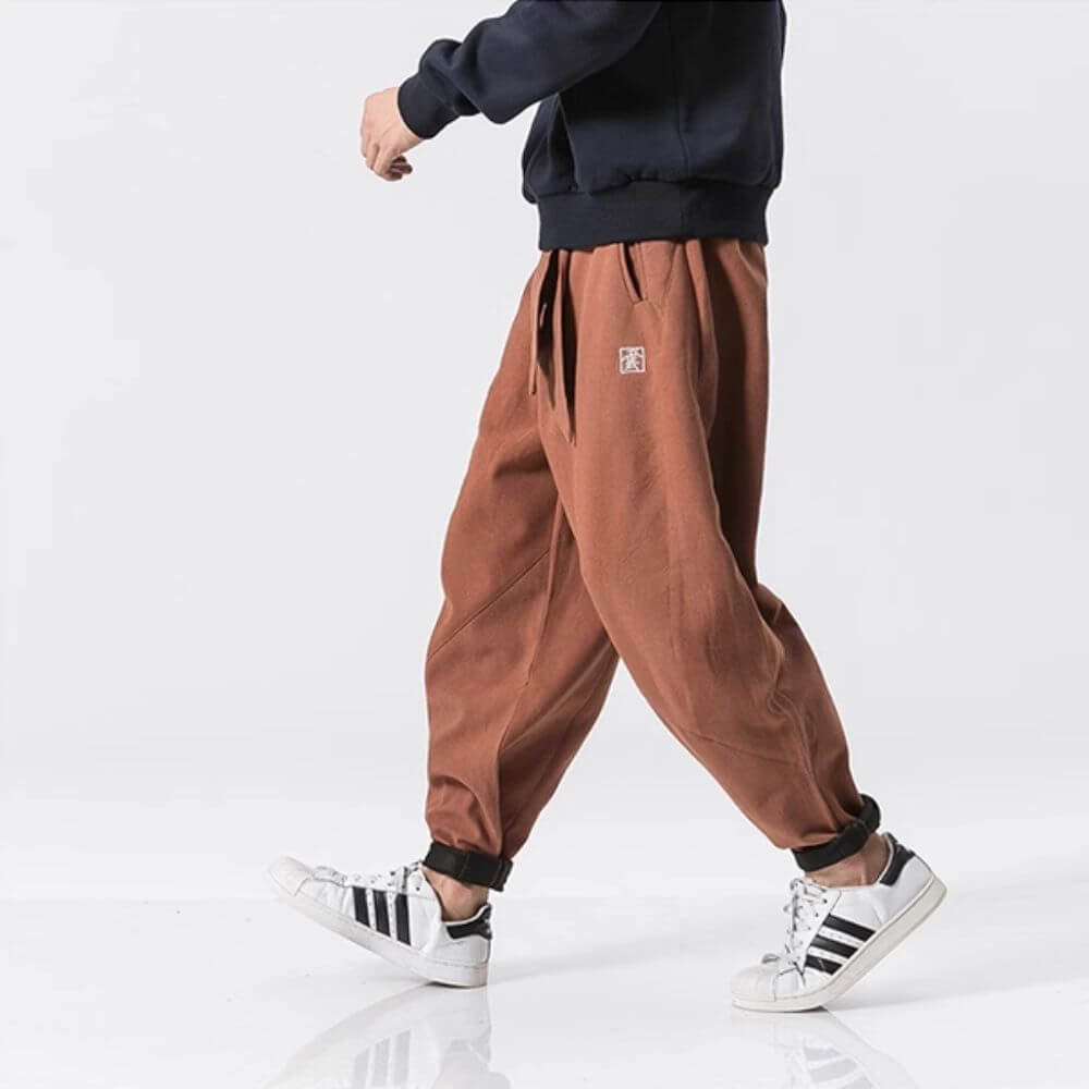 Pantalon hombre lino holgado - Iker