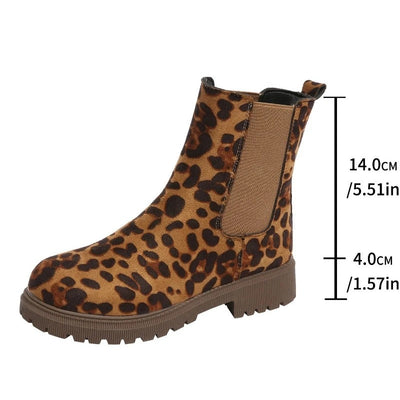 Tarna - Botines con estampado de leopardo
