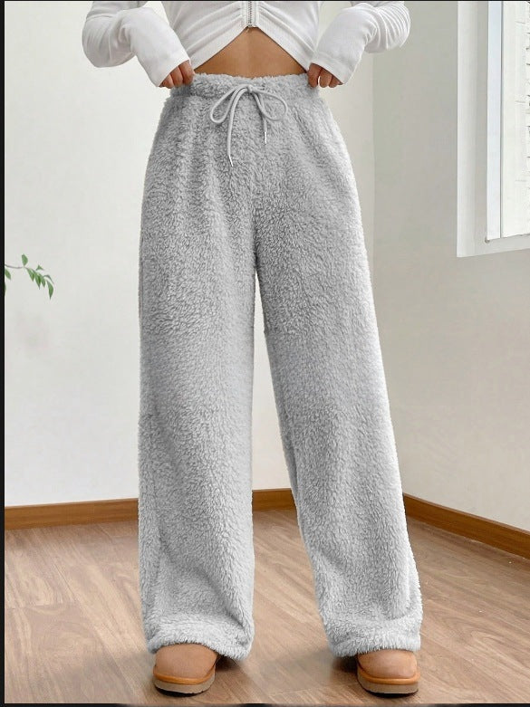 Pantalones para mujer de textura afelpada - Avenne