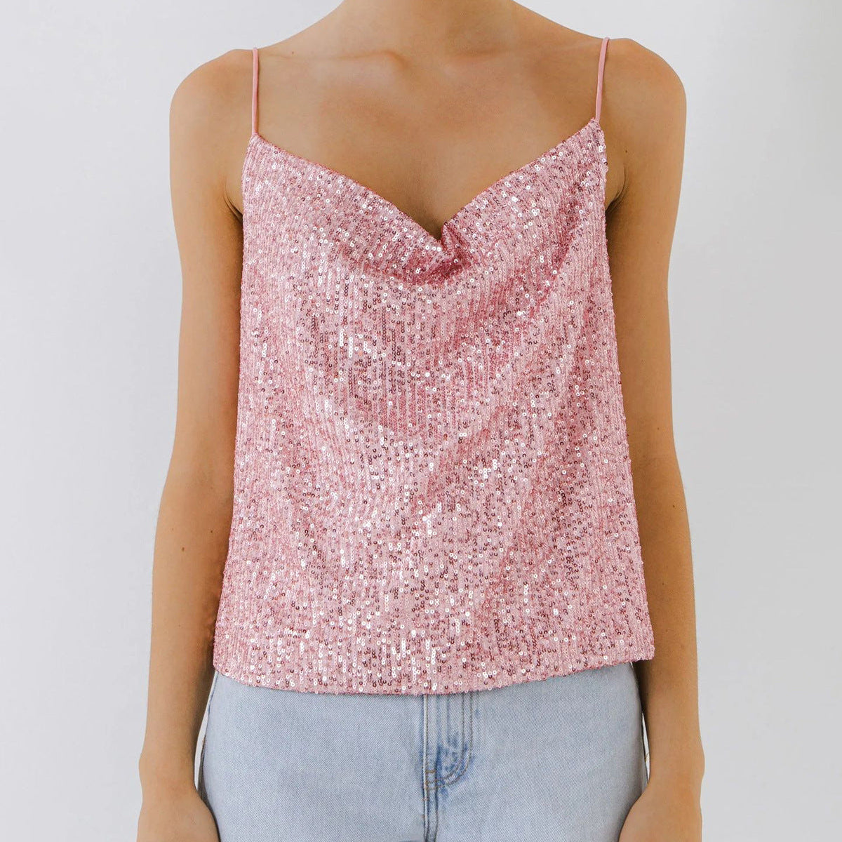 Top para mujer de lentejuelas luminosas - Nerya