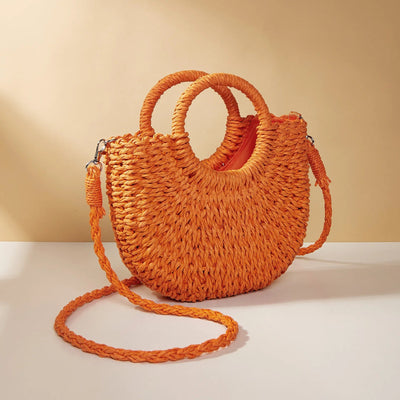 Bolso de mano mujer con asas redondas estilo playa - Noa