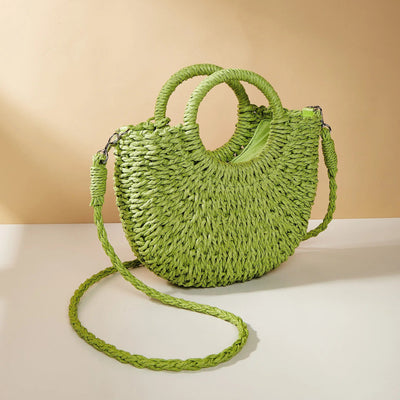 Bolso de mano mujer con asas redondas estilo playa - Noa