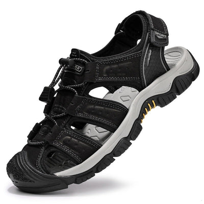 Sandalias outdoor hombre cuero transpirable - Dakar