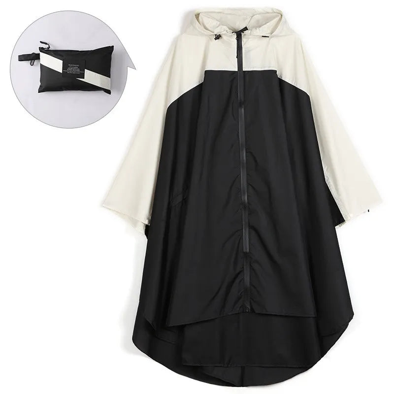 Poncho impermeable unisex portátil con capucha