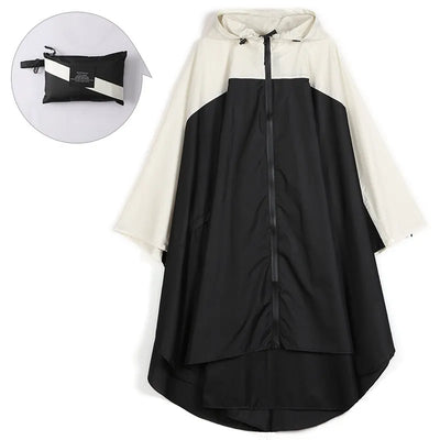 Poncho impermeable unisex portátil con capucha