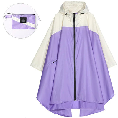 Poncho impermeable unisex portátil con capucha