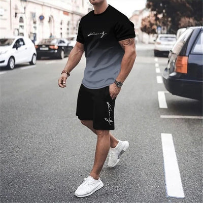 Conjunto deportivo hombre tejido transpirable estilo urbano moderno - Mauro