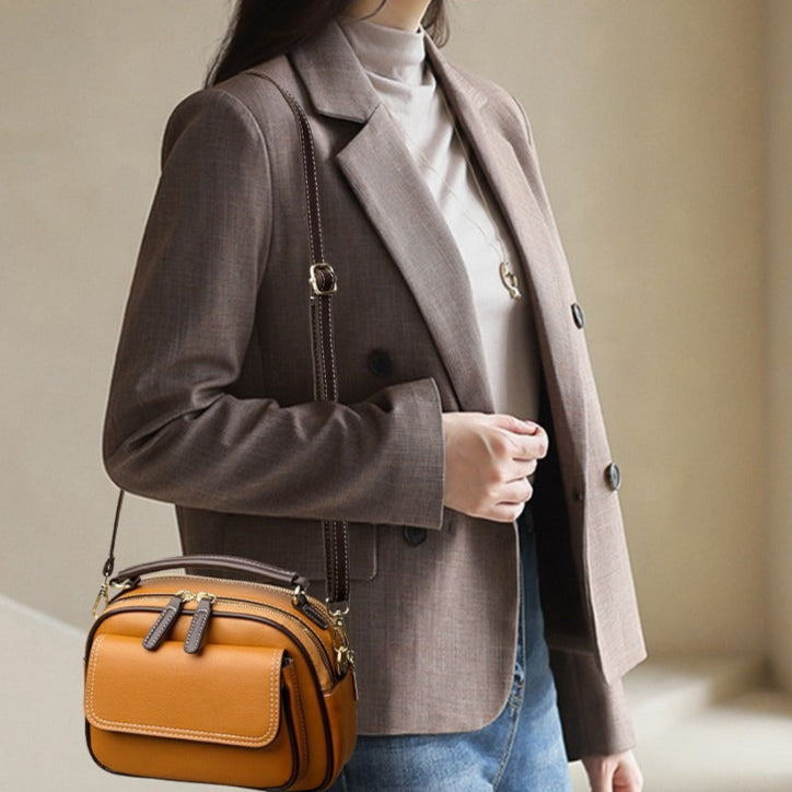 Bolso bandolera mujer piel sintética estructura compacta - Mireille