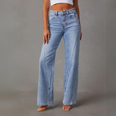 Pantalones clásicos de ocio para mujer - Pernera recta