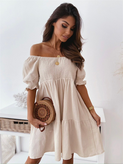 Cecily - Vestido con hombros al aire