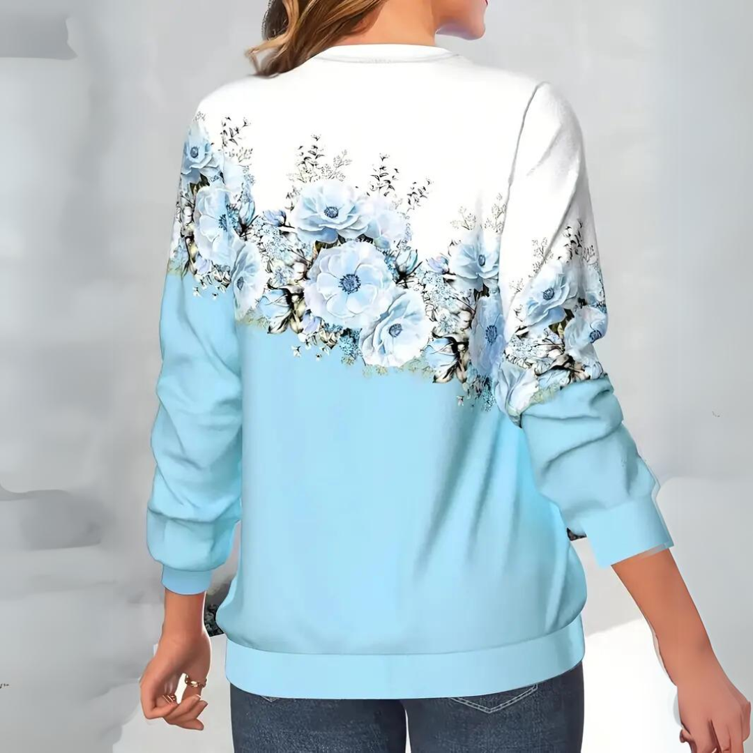 Tialda - Elegante jersey de mujer con estampado floral