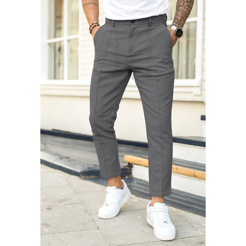 Pantalones de ocio casuales y elegantes para hombre