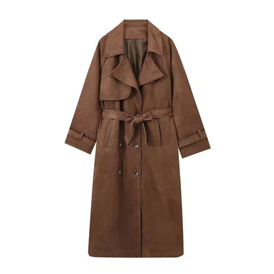 Abrigo largo vintage estilo de otoño - Kloe