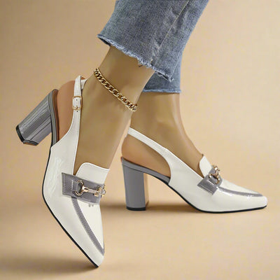 Slingback Tacón Bloque - Millie