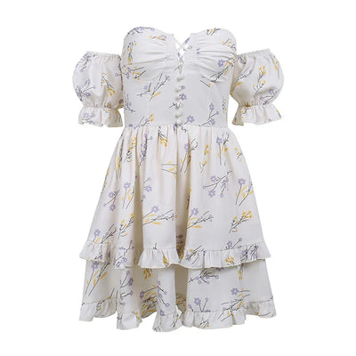 Nancy - Vestido corto con flores