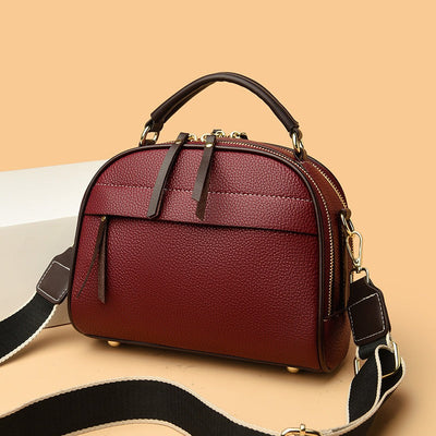 Bolso de mano para mujer de cuero sintético texturizado estilo estructurado - Marcela