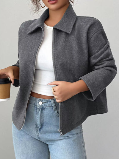 Chaqueta casual para mujer con cremallera - Alena