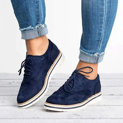 Elegantes zapatos de piel con cordones - Alisa