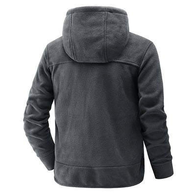 Chaqueta polar para hombre con capucha - Nils
