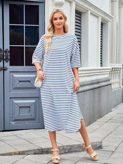 Lorena - Vestido Casual de Verano con Rayas para Mujer